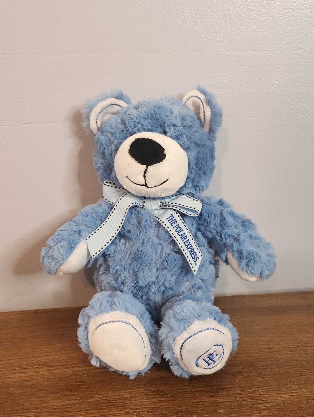 The Polar Express Blue Bear Fluffy Super Soft 2022